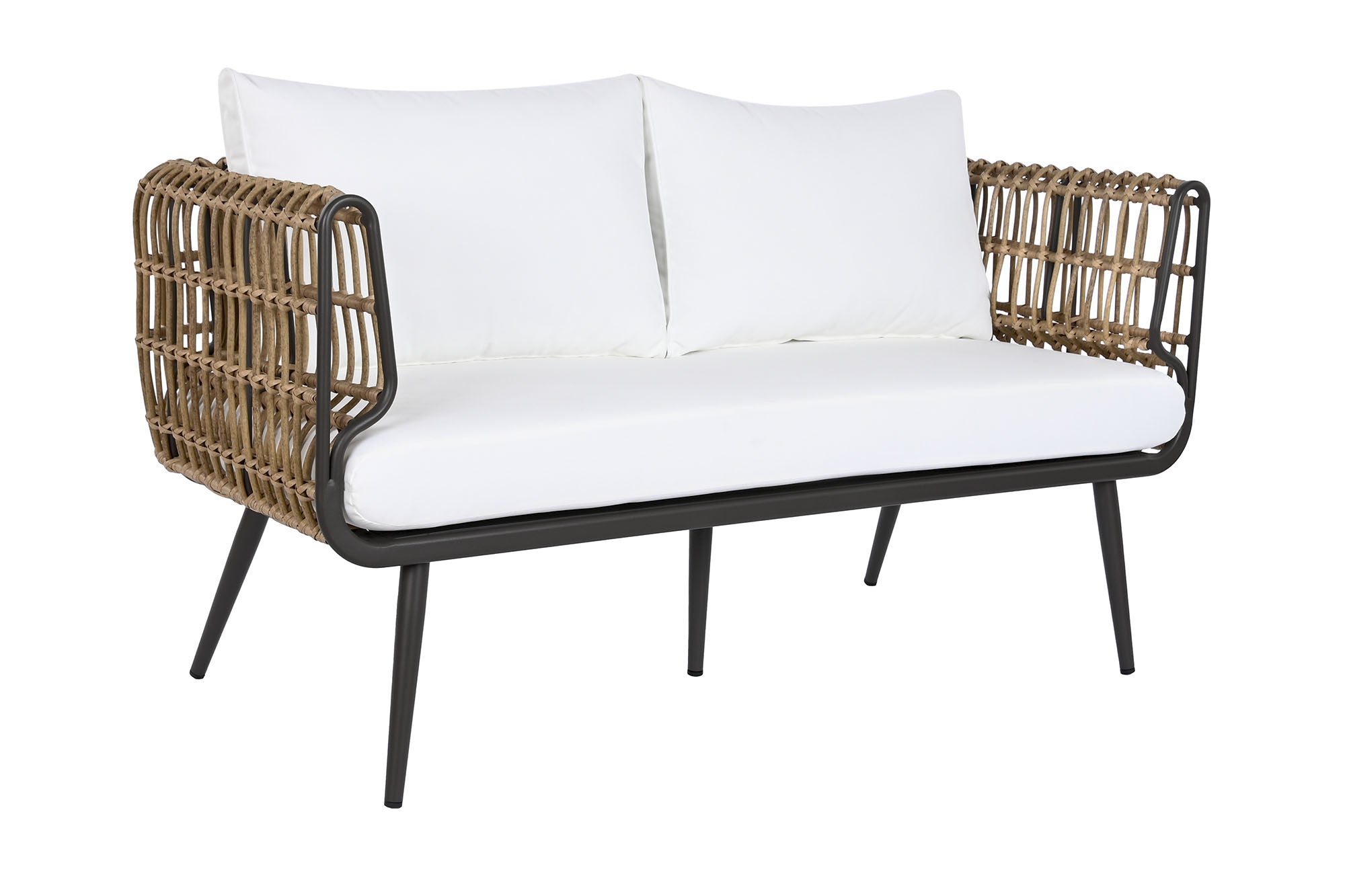 CONJUNTO SILLONES Y MESITAS RATAN