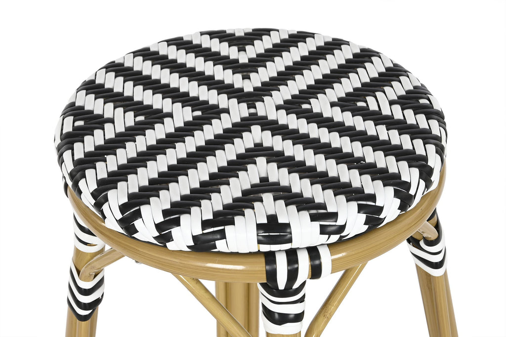 SET 2 TABURETES ZEBRA RATAN
