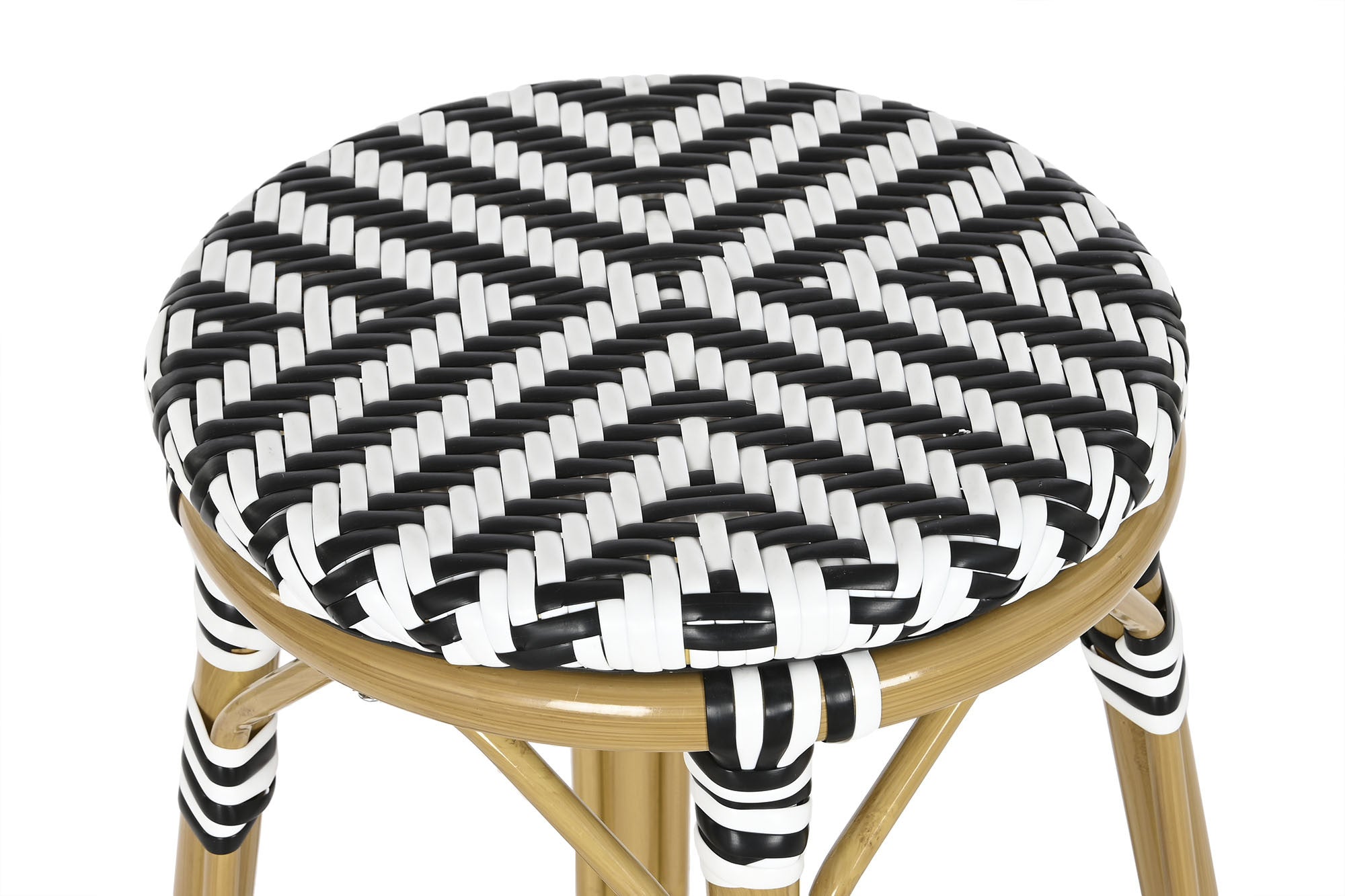 SET 2 TABURETES ZEBRA RATAN