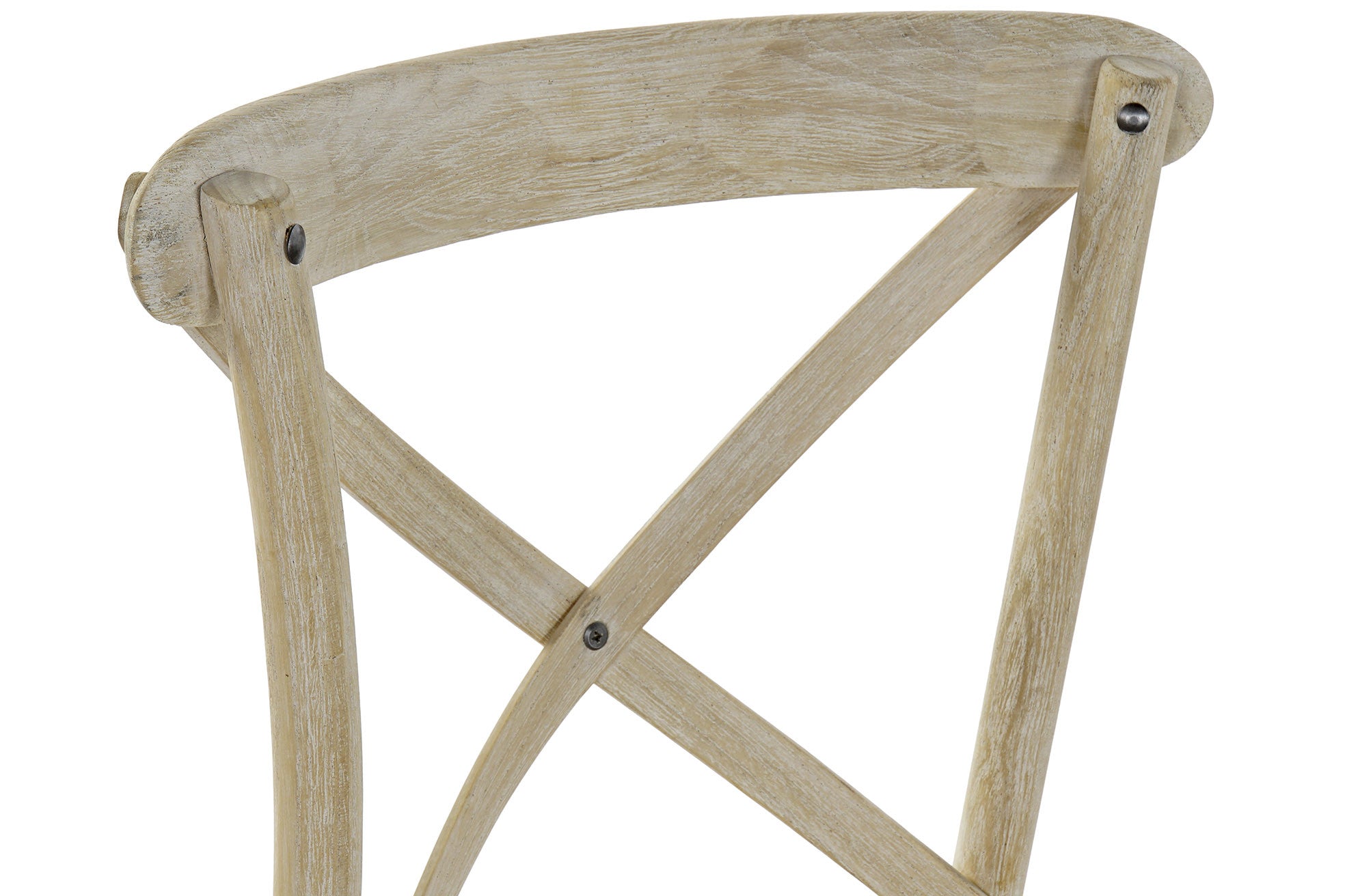 SET 3 SILLAS OLMO Y RATAN CROSSBACK ENVEJECIDO