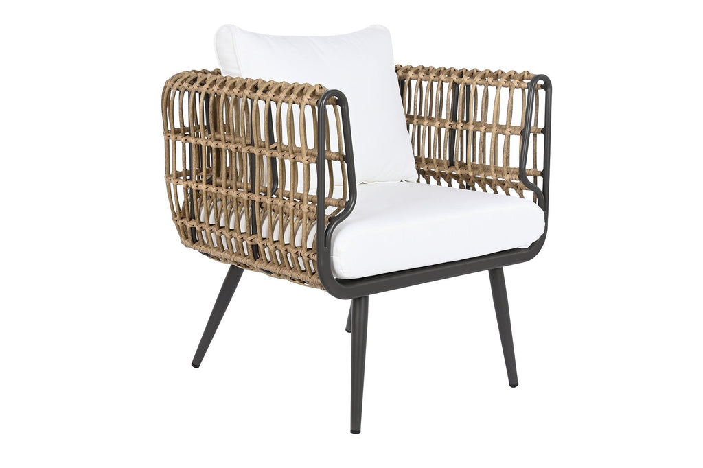 CONJUNTO SILLONES Y MESITAS RATAN