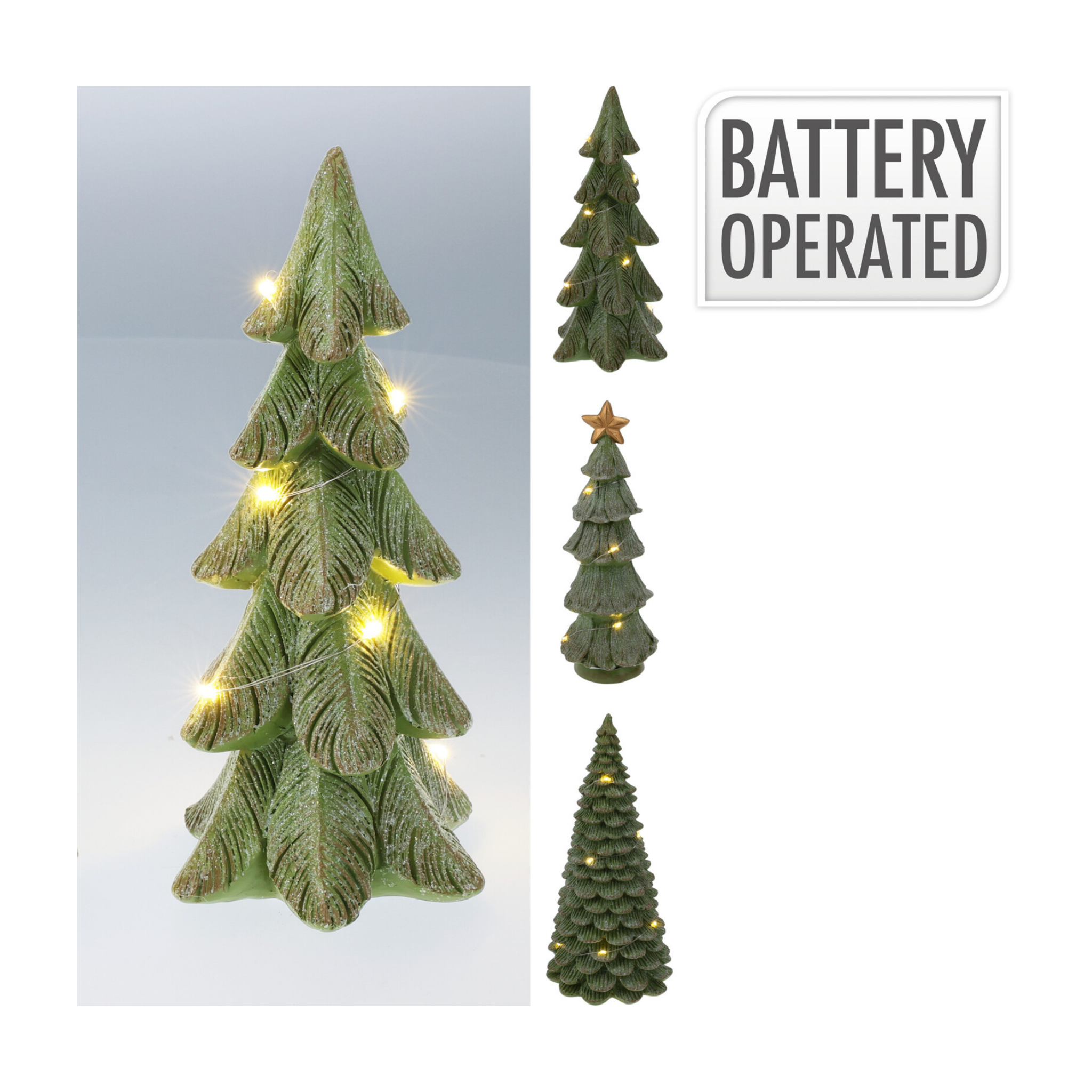 ARBOL DE NAVIDAD LED 21CM VERDE