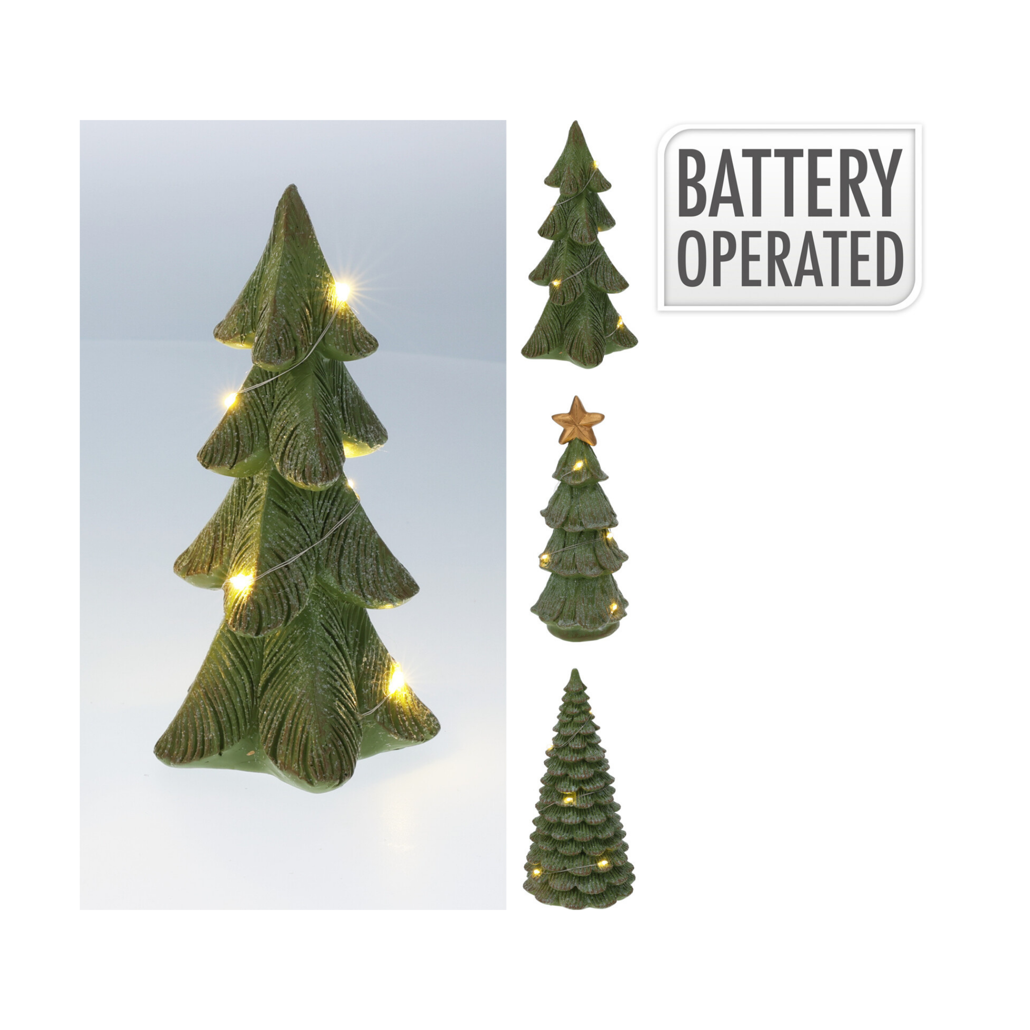 ARBOL DE NAVIDAD LED 16CM VERDE