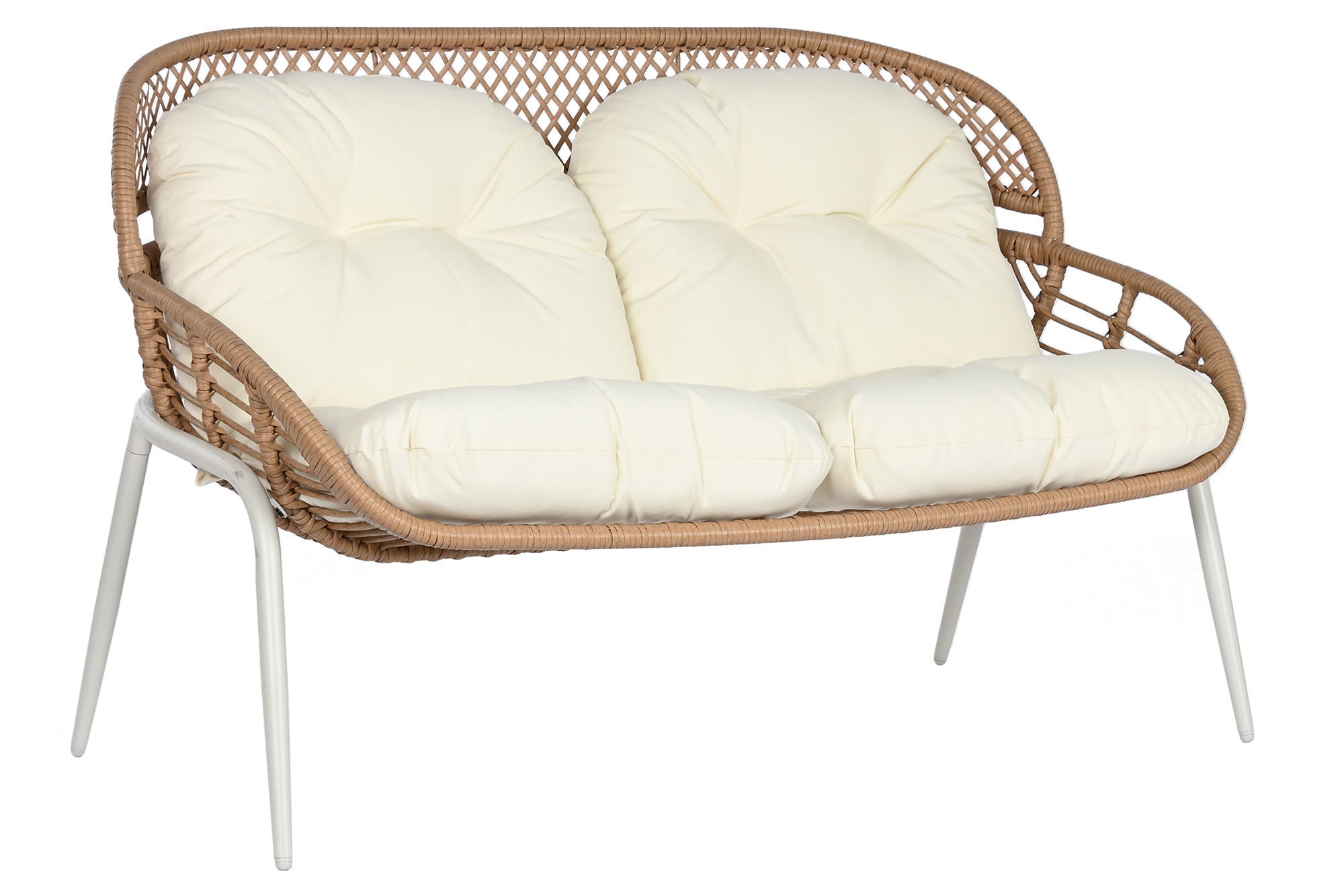 CONJUNTO SOFA RATAN BEIGE