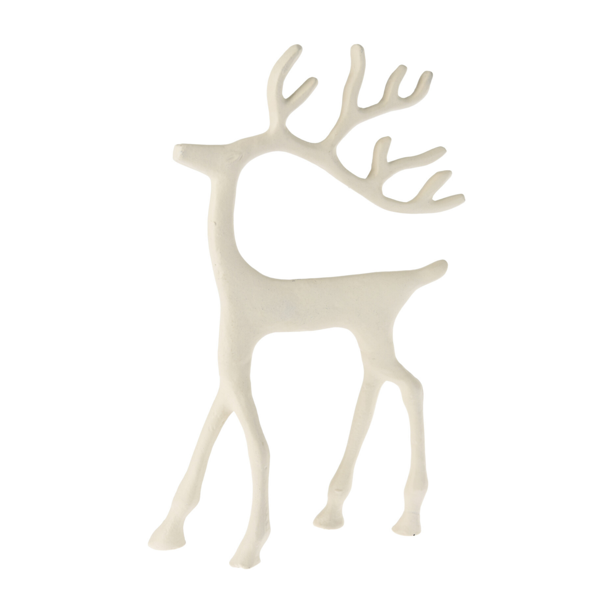 RENO NAVIDEÑO BLANCO 21X40CM