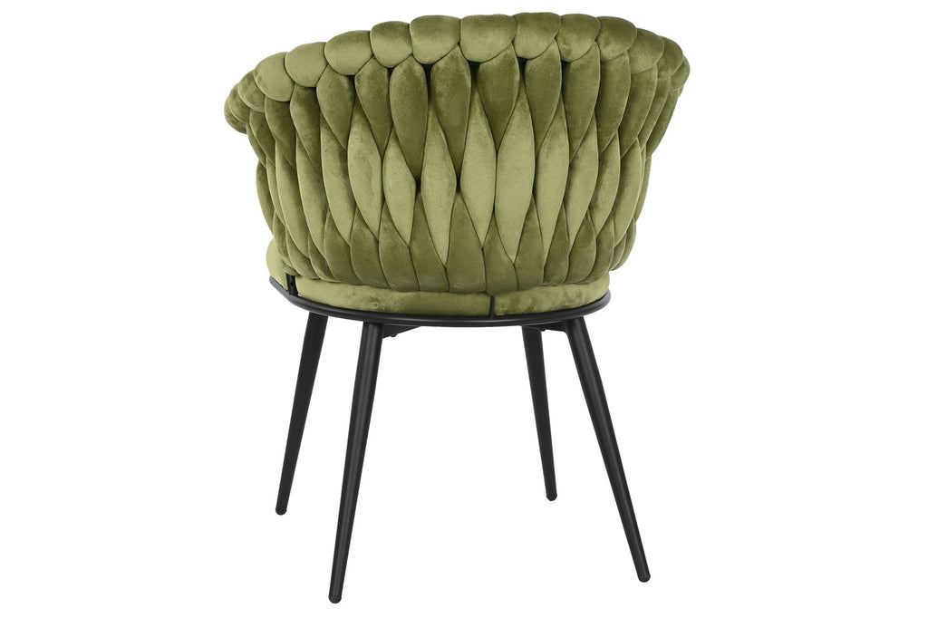 SET 2 SILLAS POLIESTER METAL VERDE