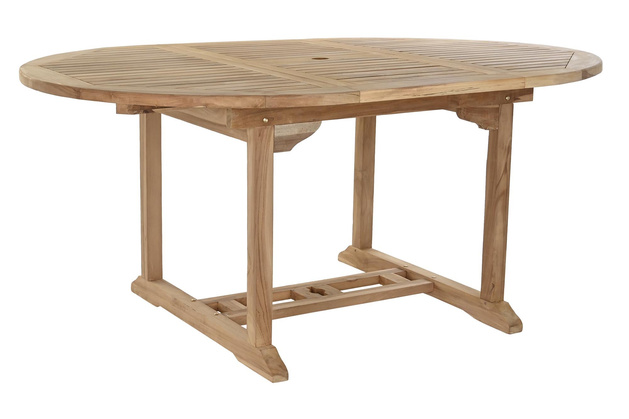 CONJUNTO MESA COMEDOR MADERA DE TECA EXTENSIBLE