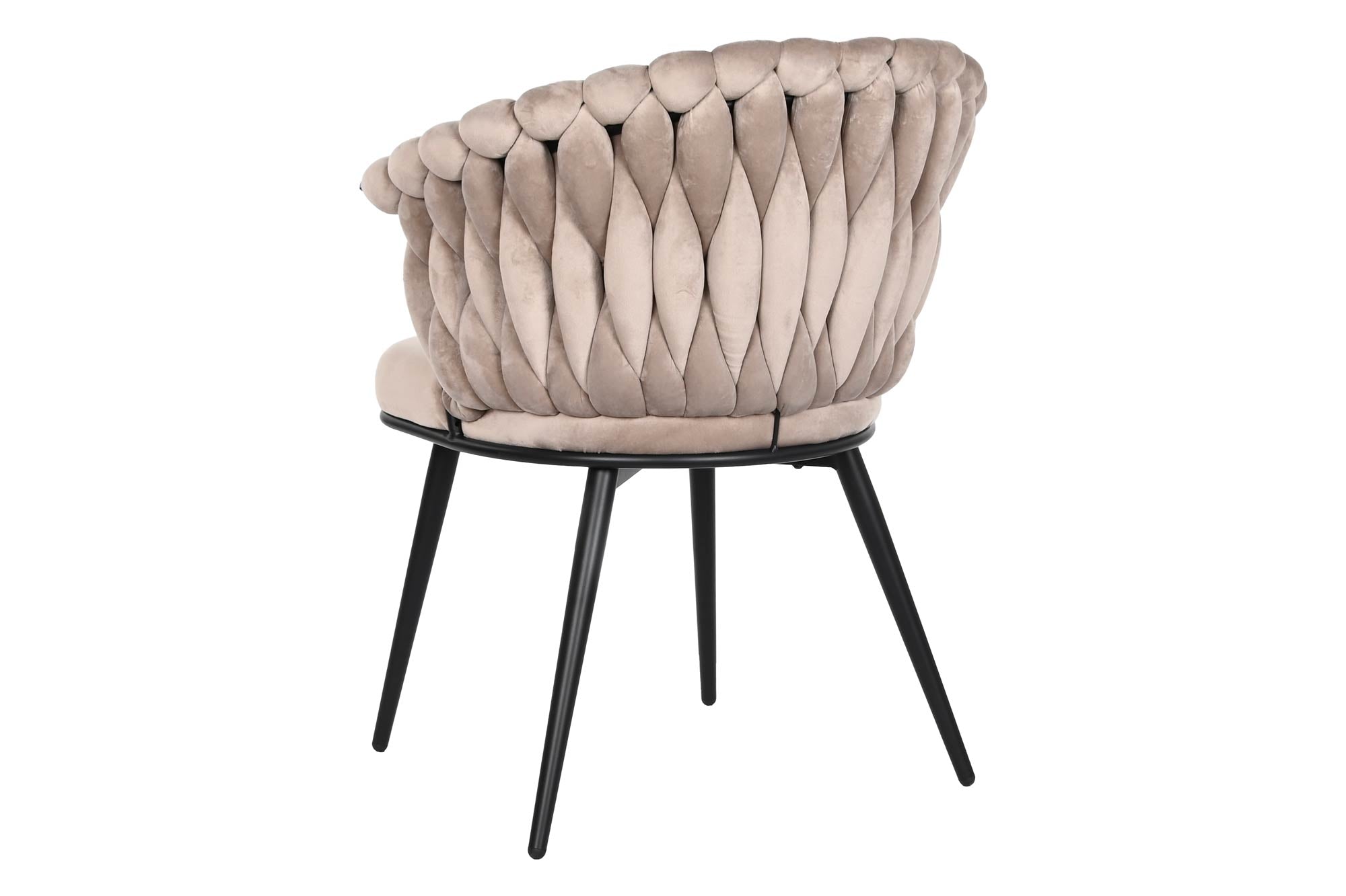 SET 2 SILLAS POLIESTER METAL BEIGE