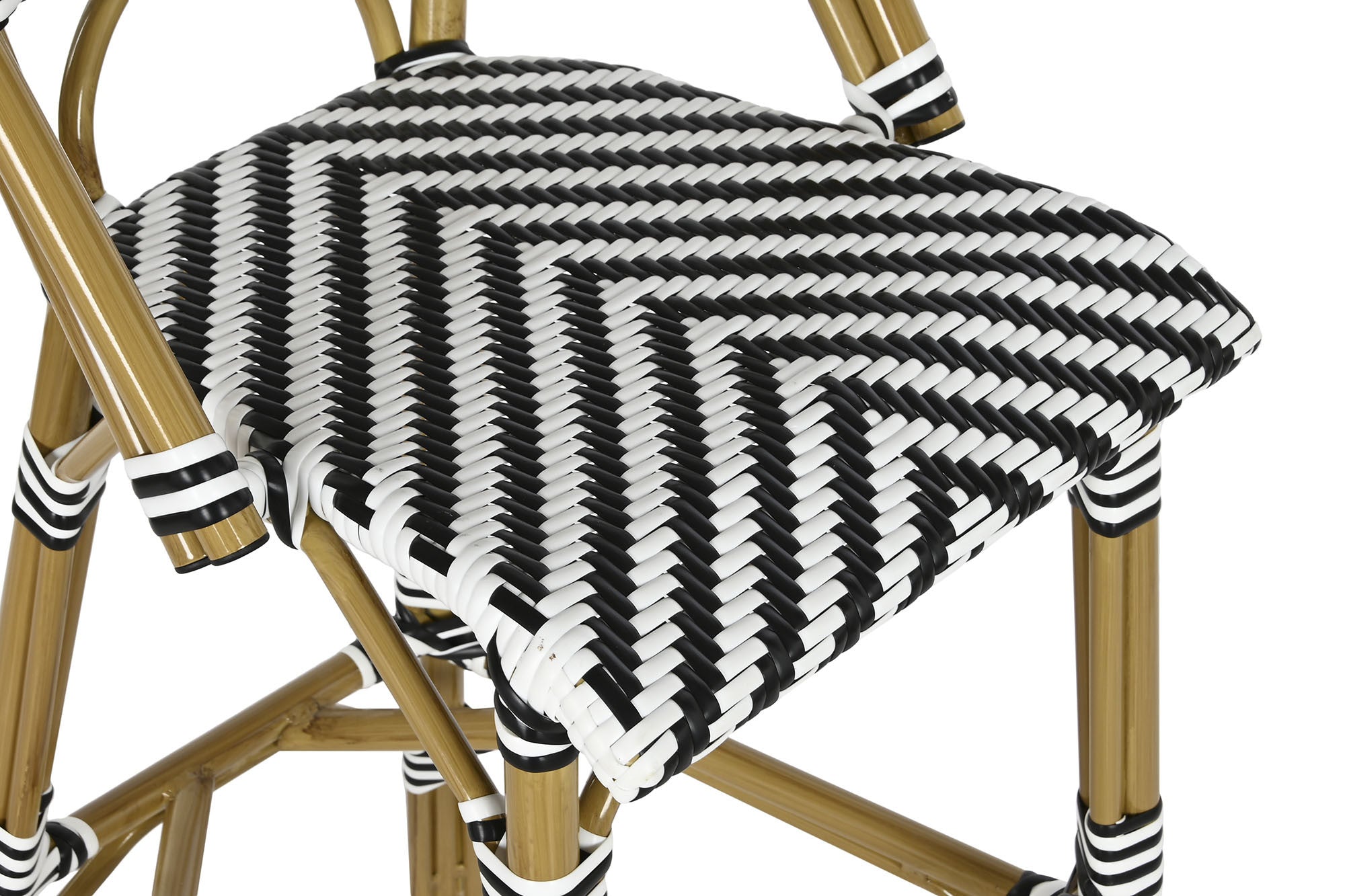 SET 2 TABURETES ZEBRA RATAN