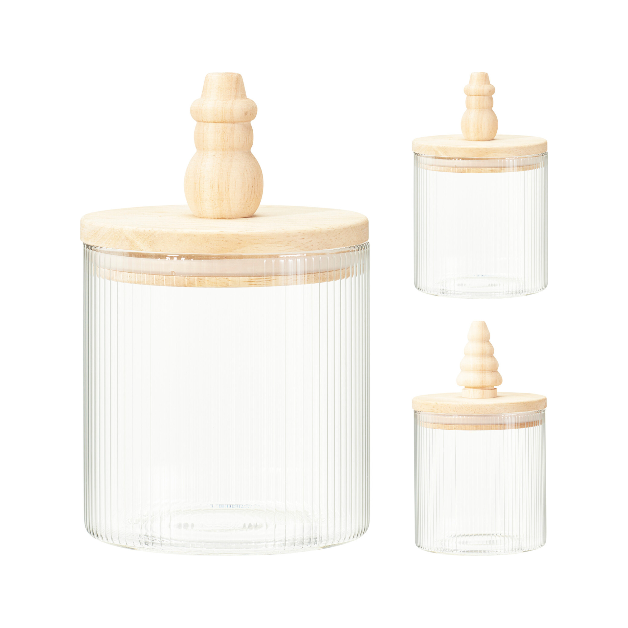 TARRO DE ALMACENAJE MADERA 16X10CM