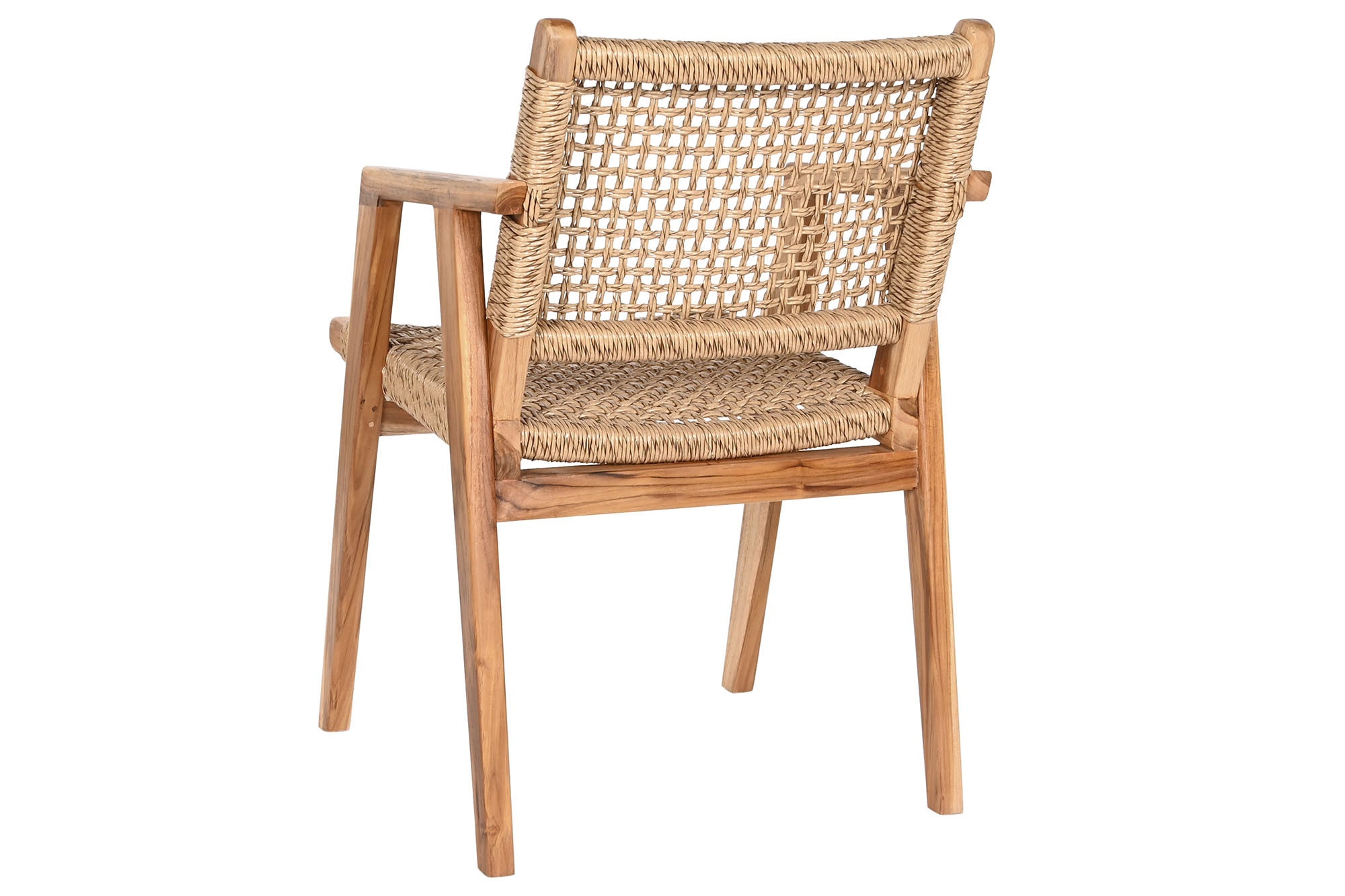 SILLA MADERA DE TECA Y RATAN