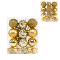 PACK 22 BOLAS NAVIDAD ORO