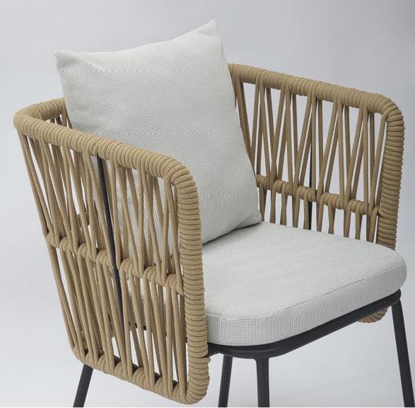 CONJUNTO 2 SILLAS ACERO BEIGE