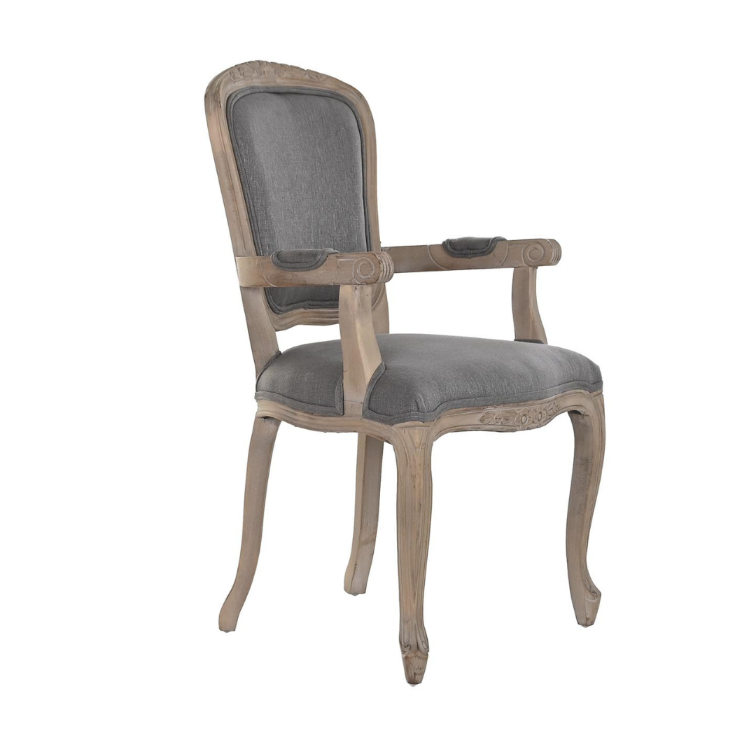 SET 2 SILLAS RUBBERWOOD GRIS OSCURO