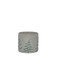 JARRON NAVIDEÑO CEMENTO 14CM