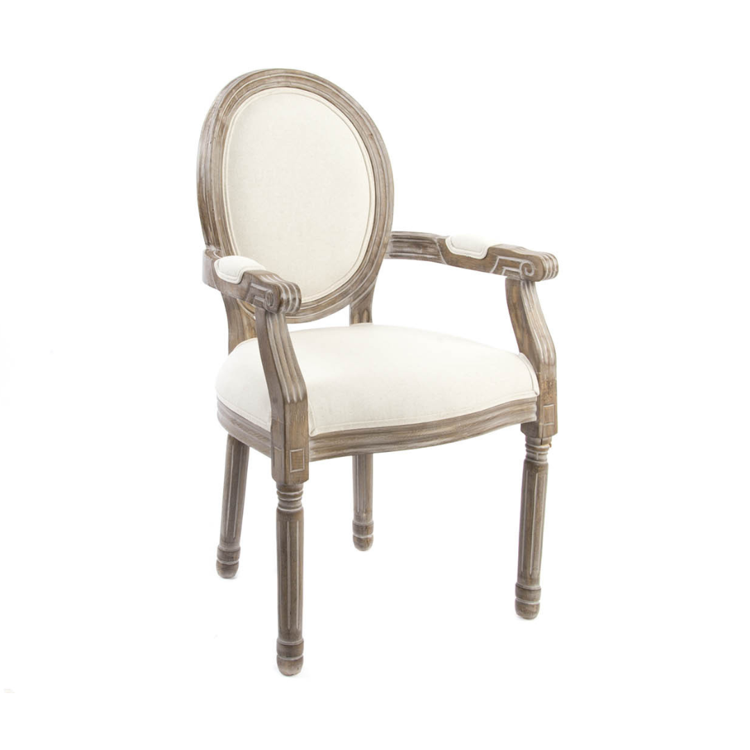 SET 2 SILLAS ABETO Y LINO BEIGE