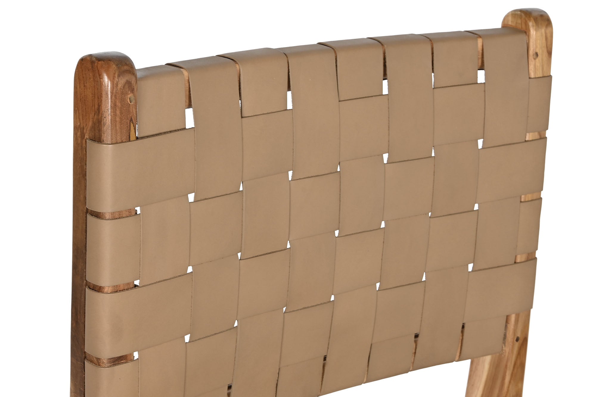 SET 2 SILLAS TECA PIEL BEIGE