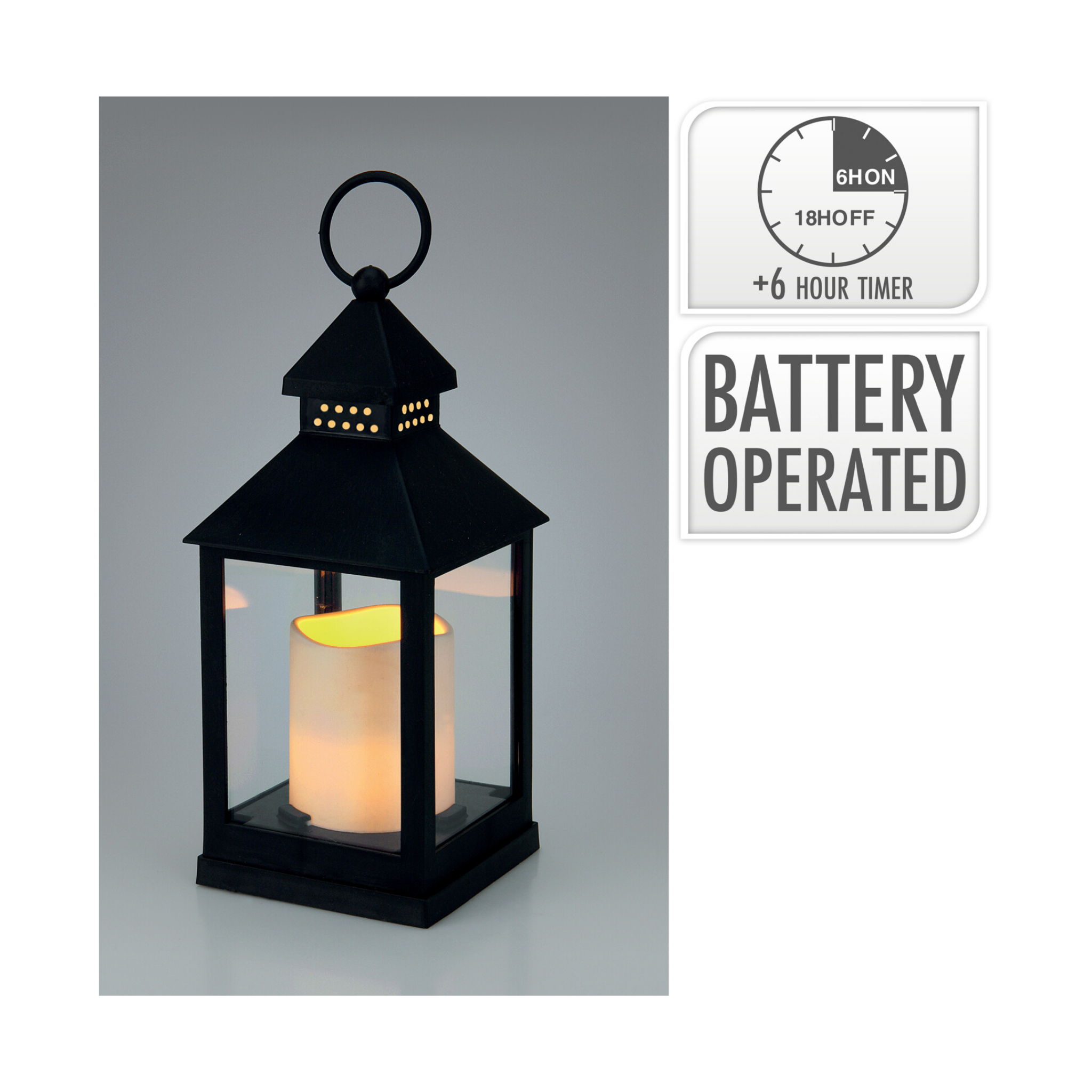 FAROL CON VELA LED 23CM