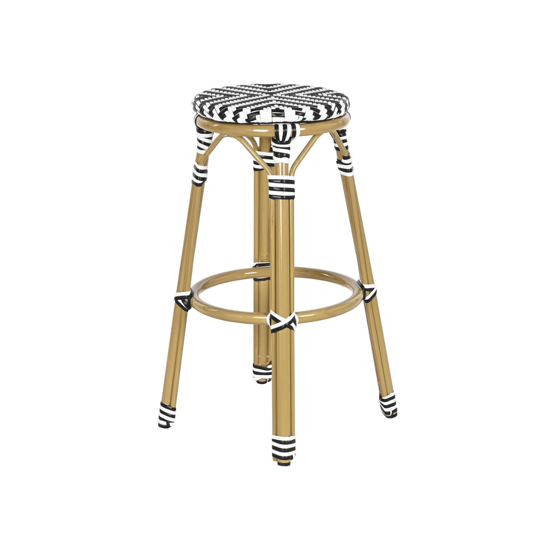 SET 2 TABURETES ZEBRA RATAN
