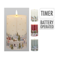 VELA NAVIDAD CON LUCES LED 15CM