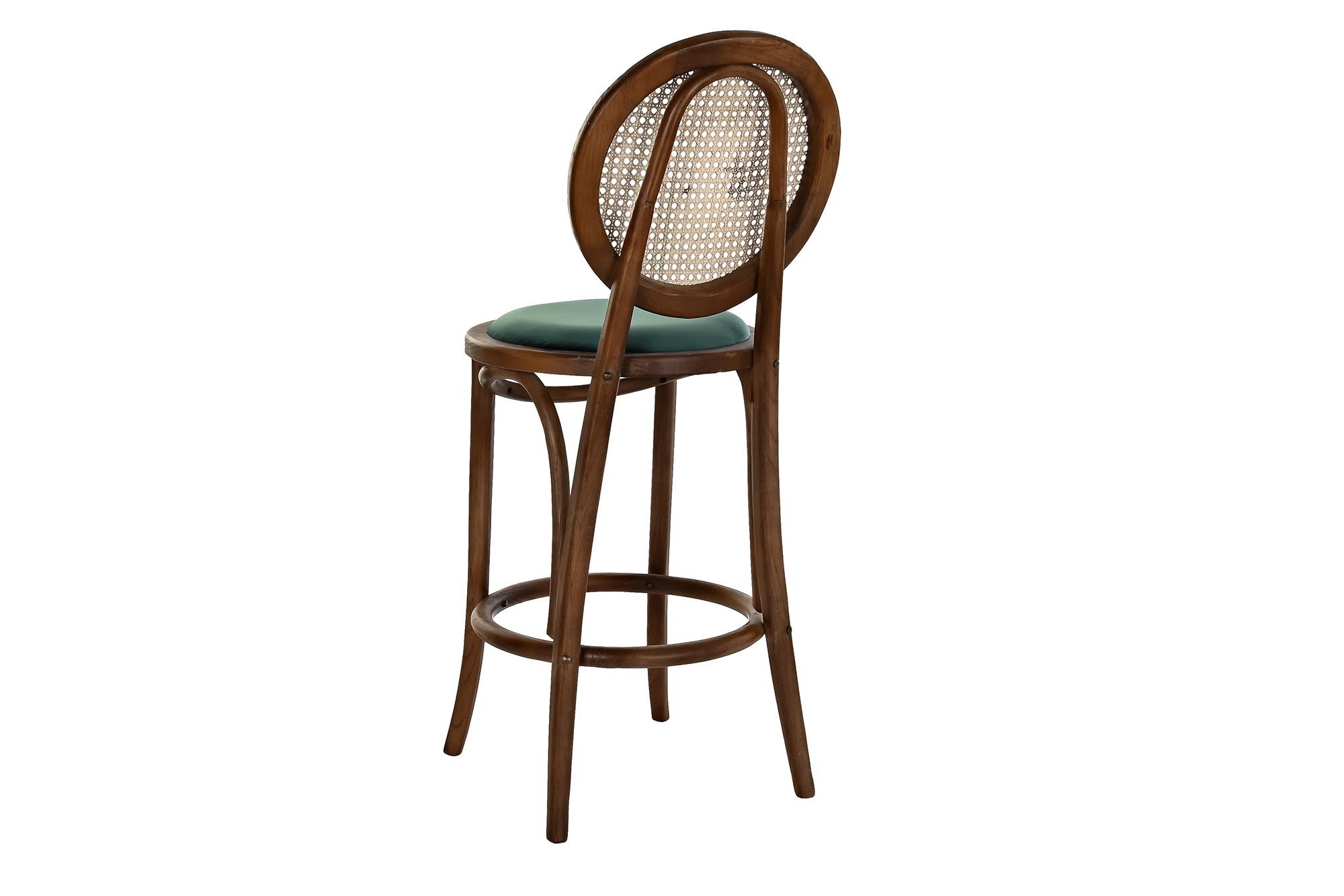 SET 2 TABURETES OLMO RATAN TAPIZADO