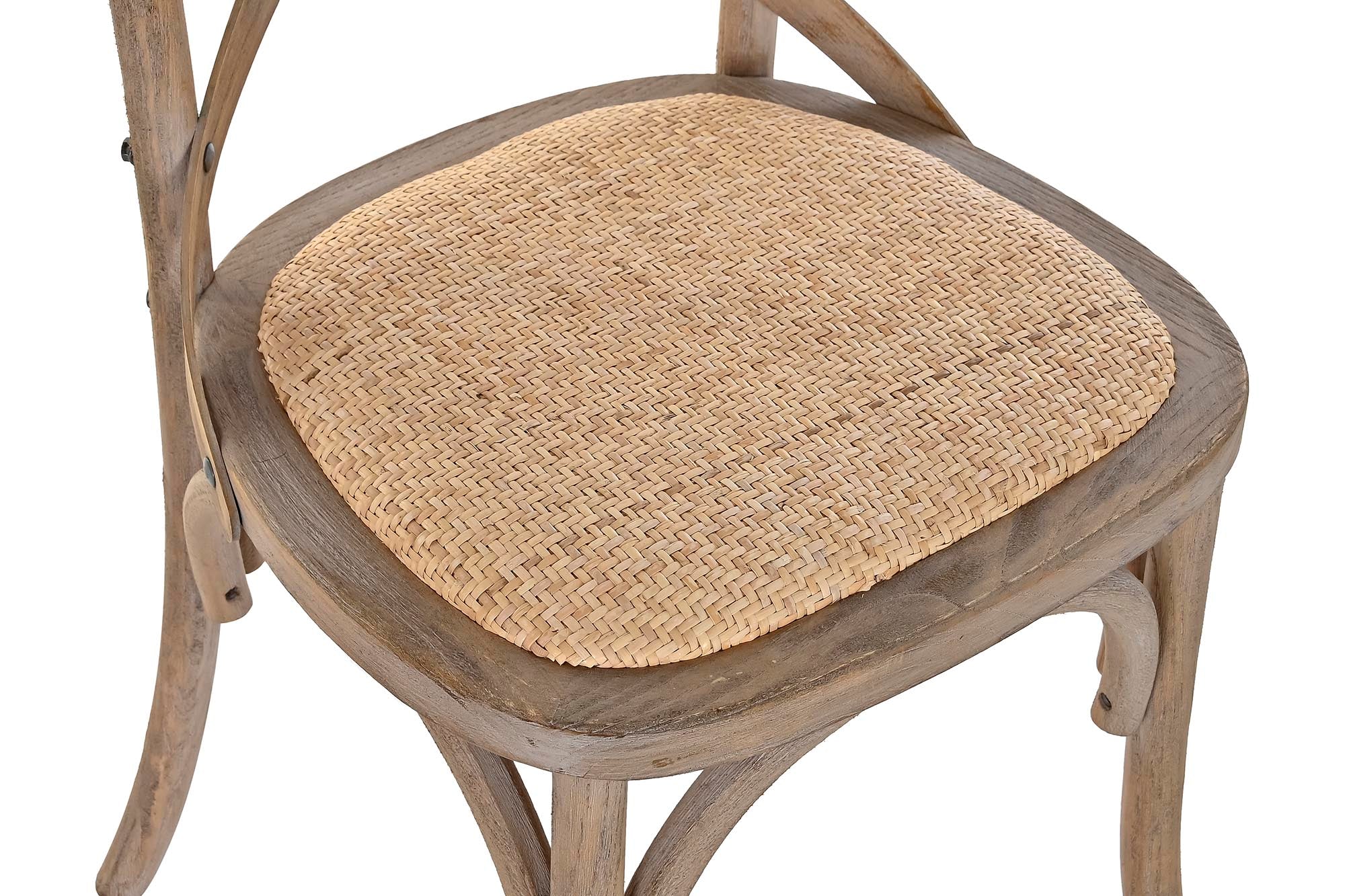 SET 3 SILLAS RUBBERWOOD CROSSBACK