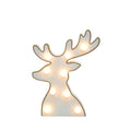 CABEZA DE RENO DE MADERA CON LED