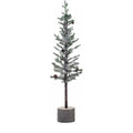 ARBOL DE NAVIDAD CON BASE DE MADERA 120CM