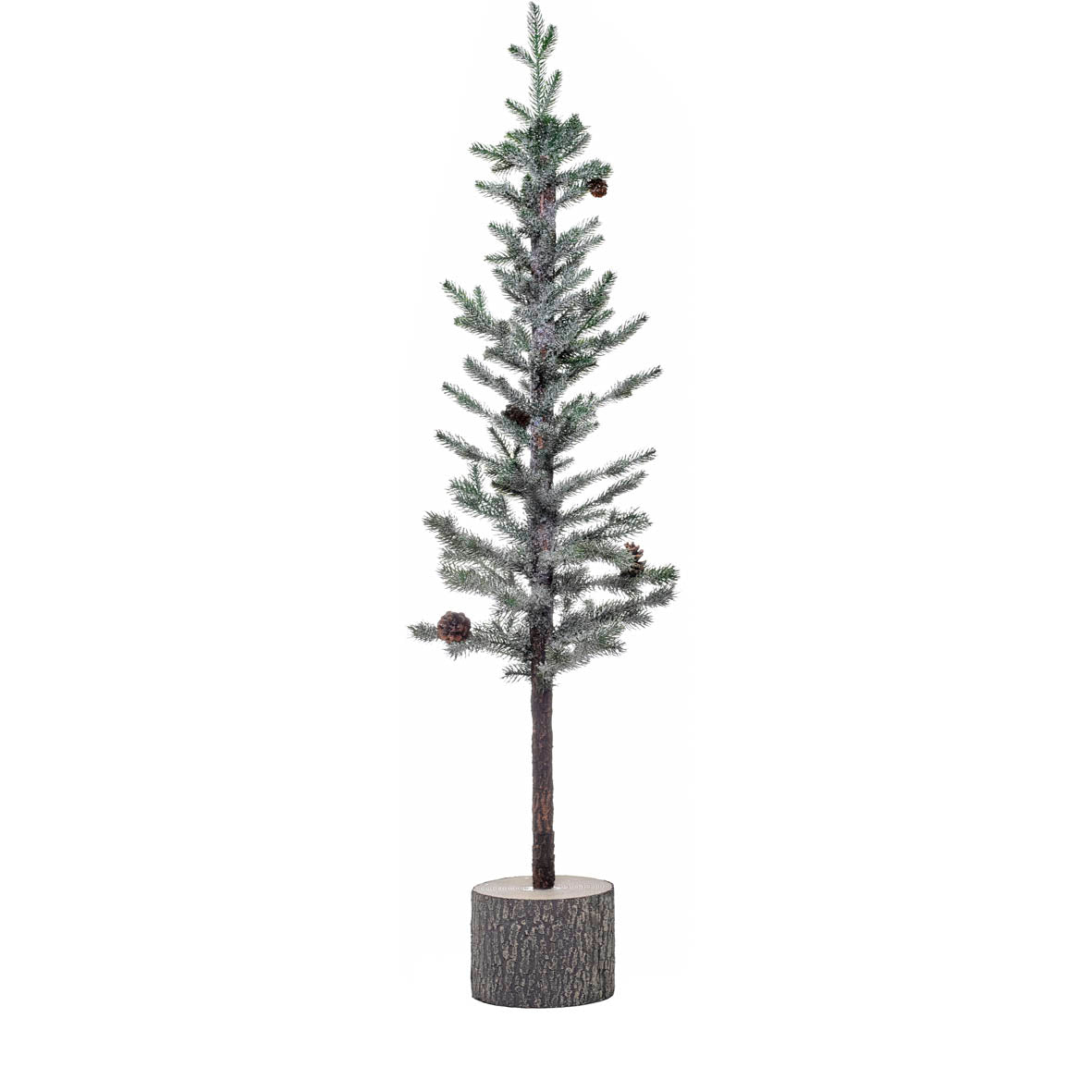 ARBOL DE NAVIDAD CON BASE DE MADERA 120CM