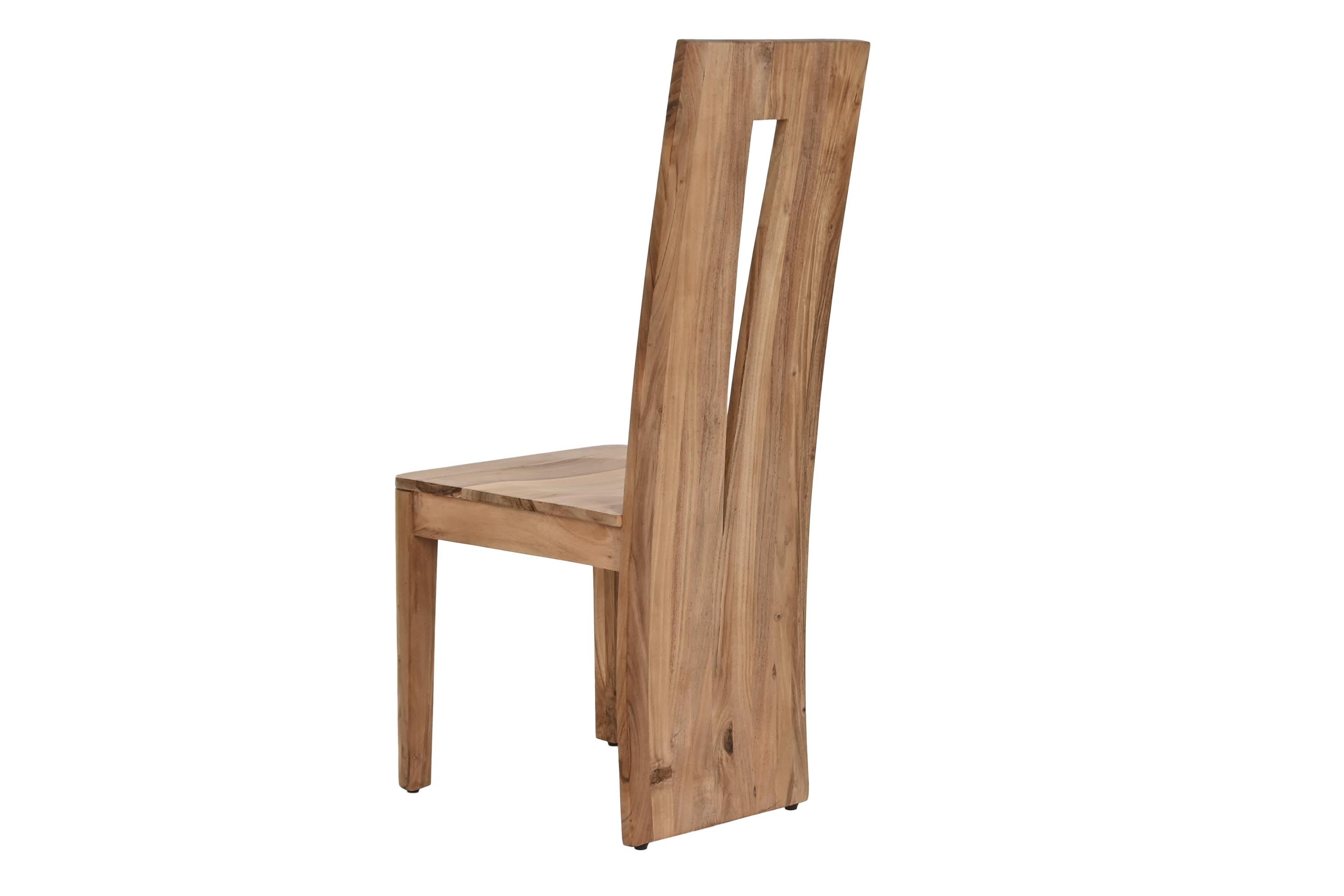 SET 2 SILLAS ACACIA NATURAL