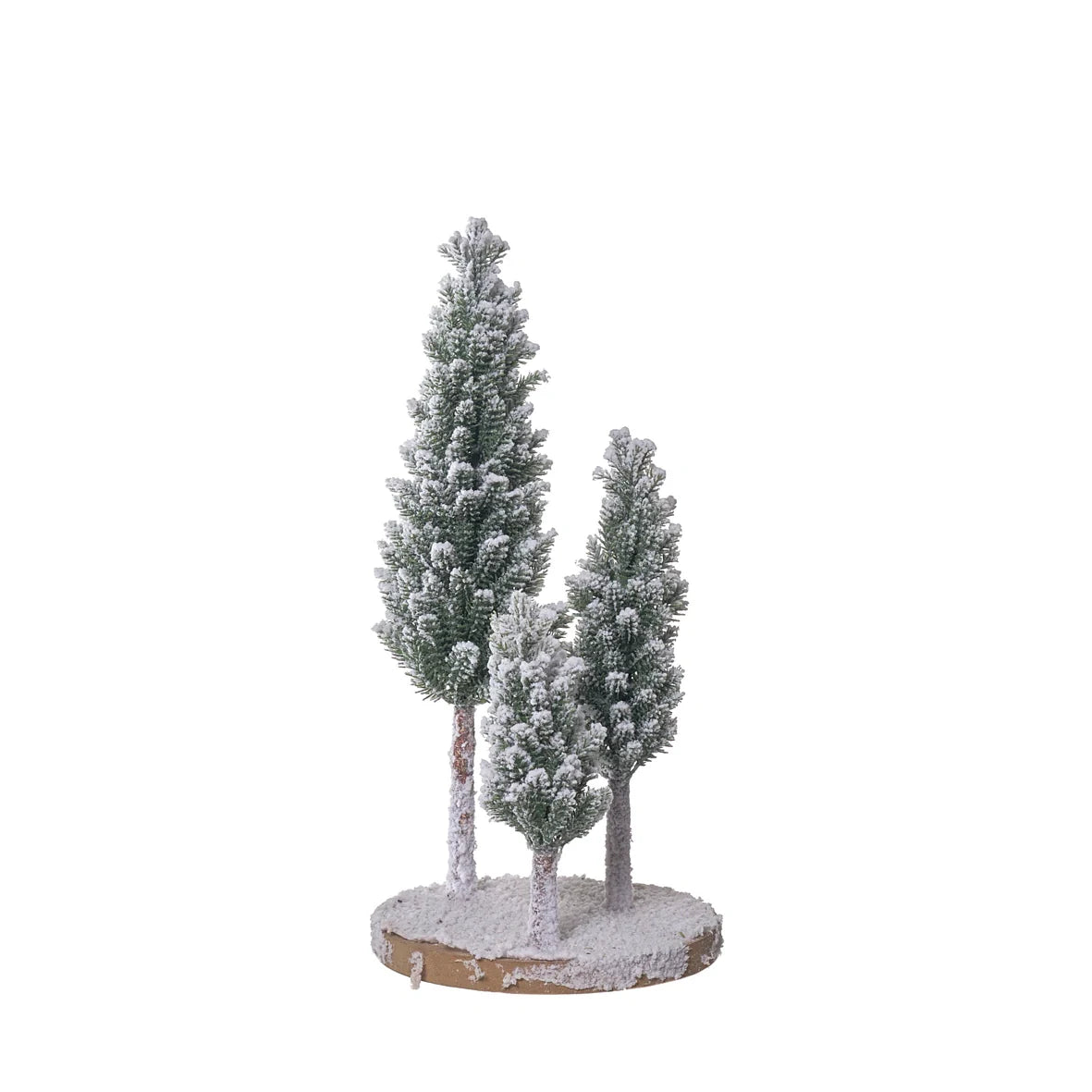 JUEGO DE 3 ARBOLES CON BASE MDF 17X35CM