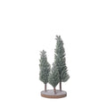 JUEGO DE 3 ARBOLES CON BASE MDF 15X30CM
