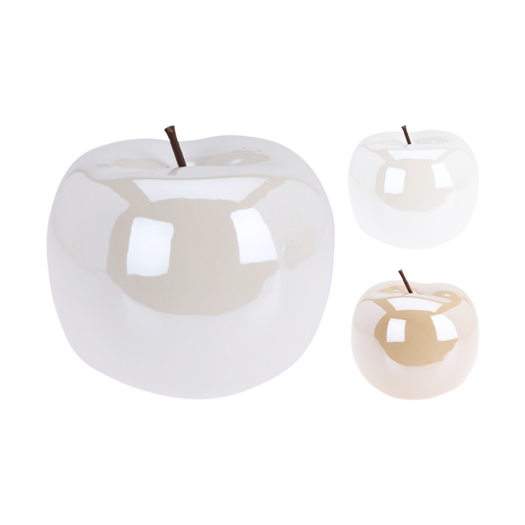 MANZANA NAVIDEÑA DECORATIVA 13CM