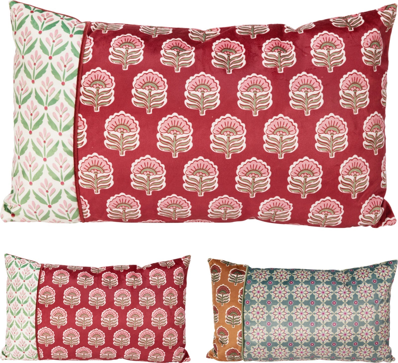 COJIN NAVIDAD TERCIOPELO 50X30CM