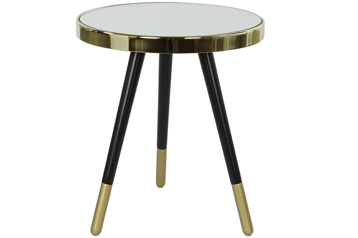 MESITA AUXILIAR ACERO ESPEJO 42,5X42,5X48 DORADO