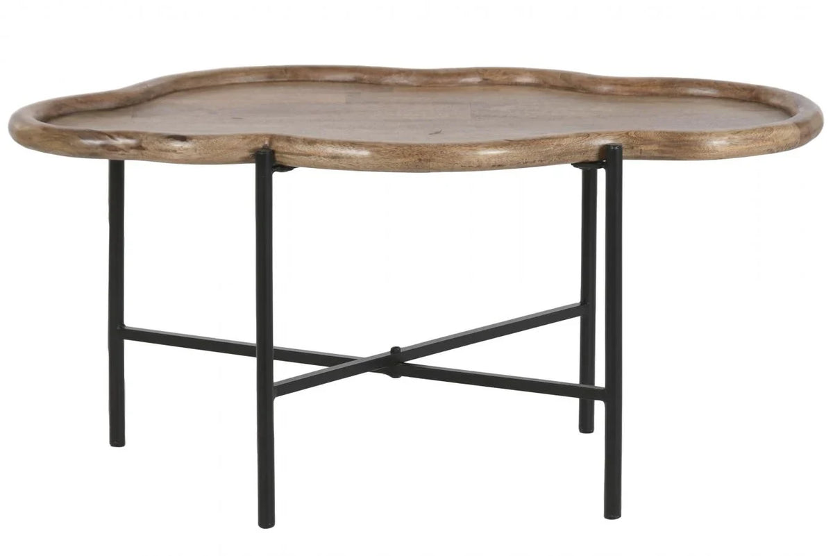 MESITA AUXILIAR MANGO HIERRO 88X49X42 NUBE NATURAL