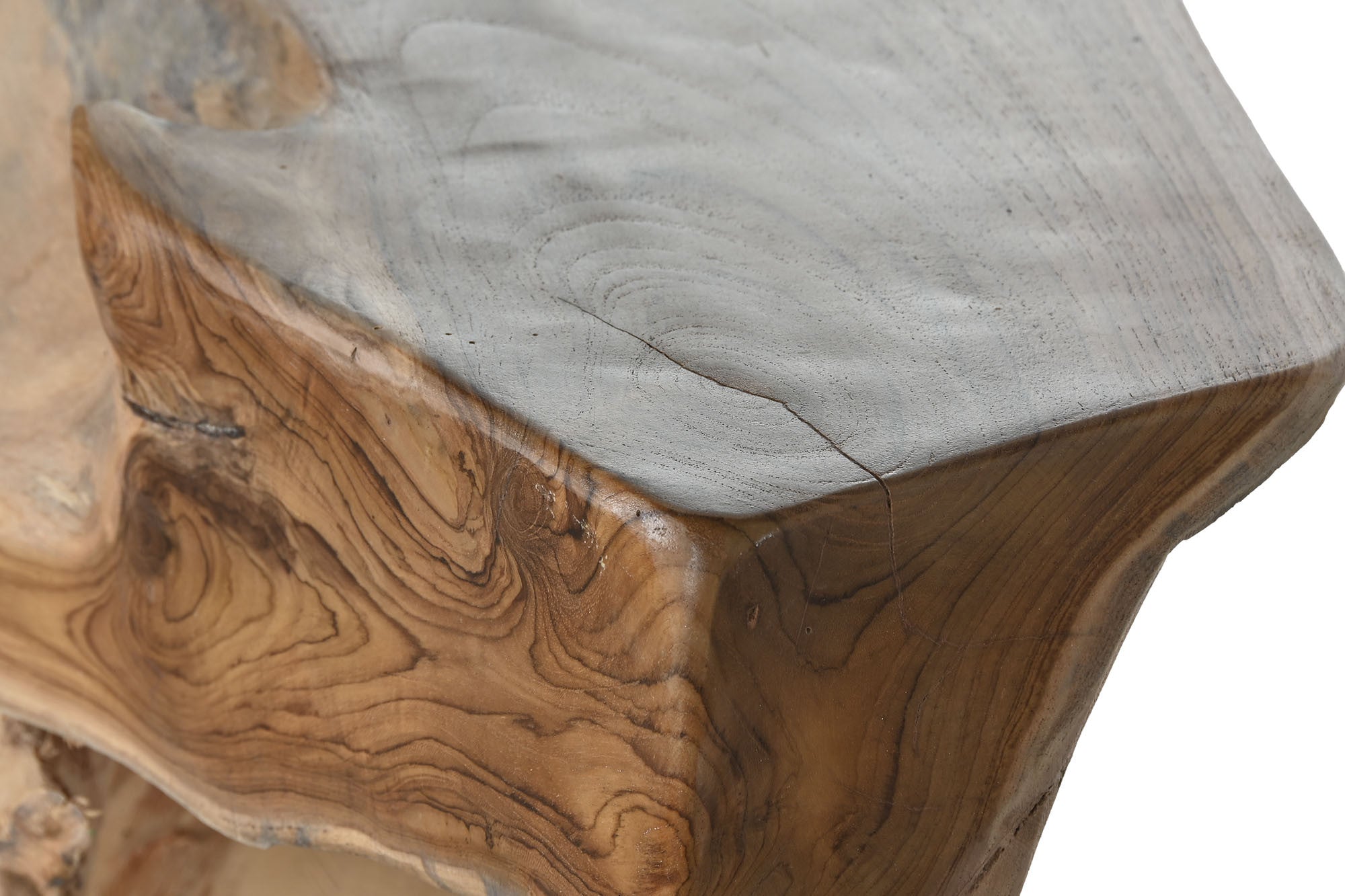 CONSOLA RAIZ DE TECA NATURAL