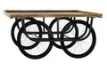 CARRO ABETO HIERRO 160X80X75 NATURAL