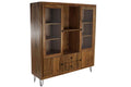 VITRINA ACACIA CRISTAL 145X40X162 MARRON