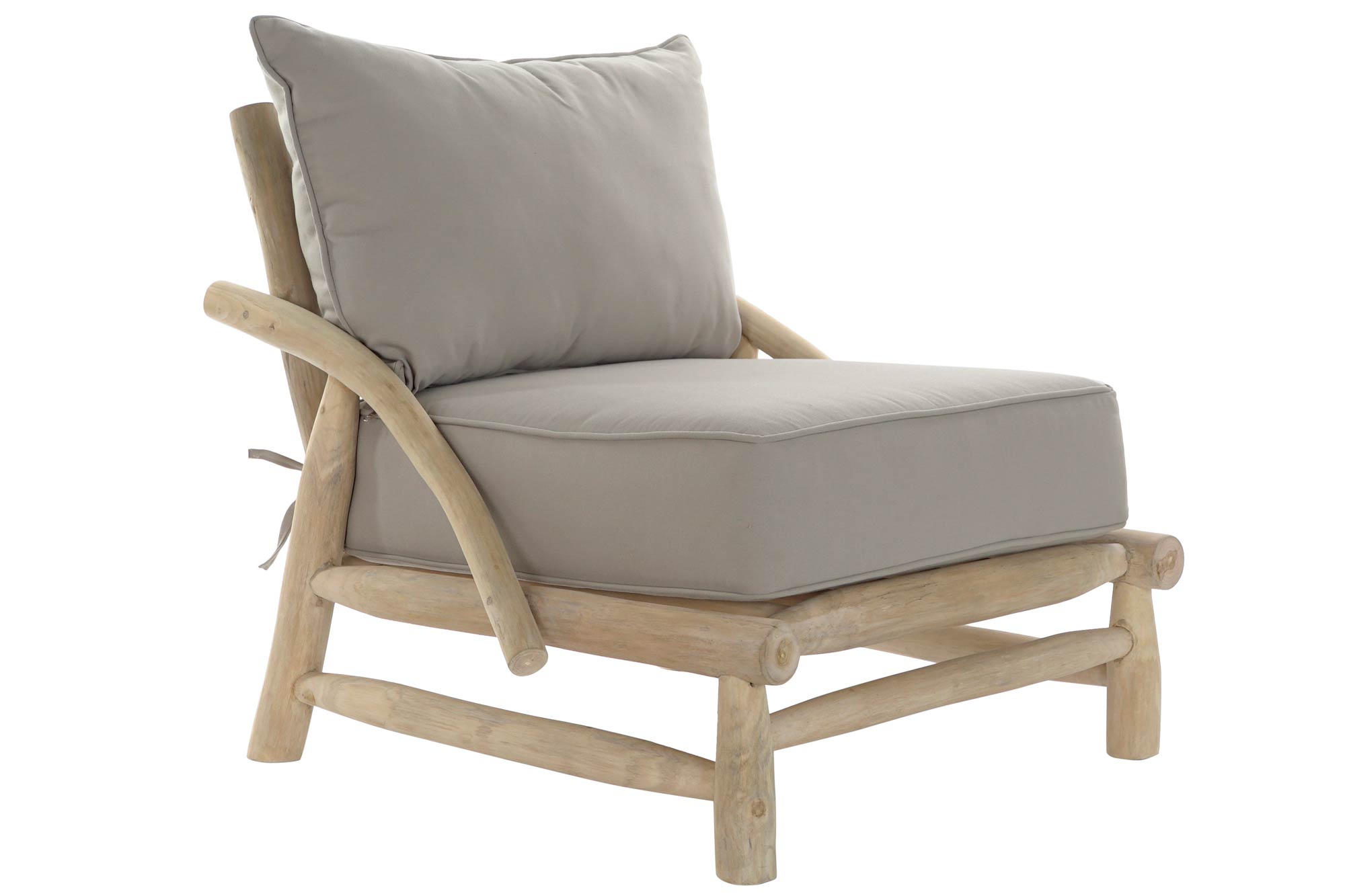 BUTACA TECA POLIESTER 82X80X73 GRIS CLARO