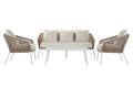 SOFA SET 4 ALUMINIO 151,5X72X70 WATER REPELLENT