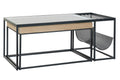 MESA CENTRO SET 2 METAL CRISTAL 110X60X45 NATURAL