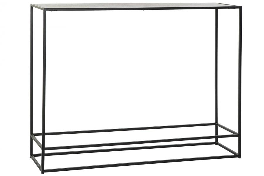 CONSOLA ALUMINIO 110X25X84 DORADO