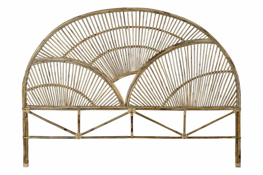 CABECERO CAMA RATAN 178X4X128 NATURAL NATURAL