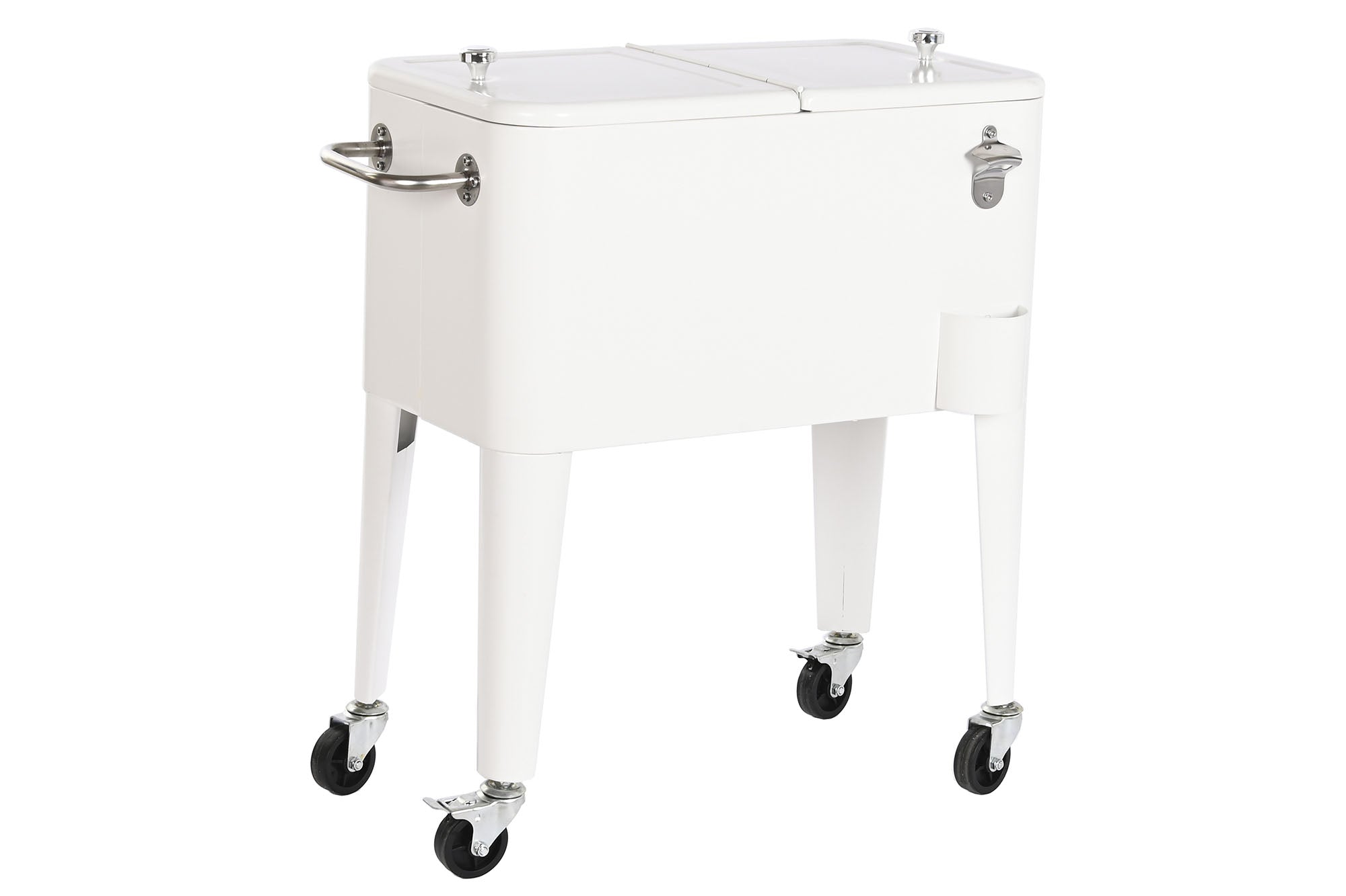NEVERA ACERO PP 74X43X80 56 LITROS BLANCO