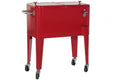 NEVERA ACERO PP 74X43X80 56 LITROS ROJO