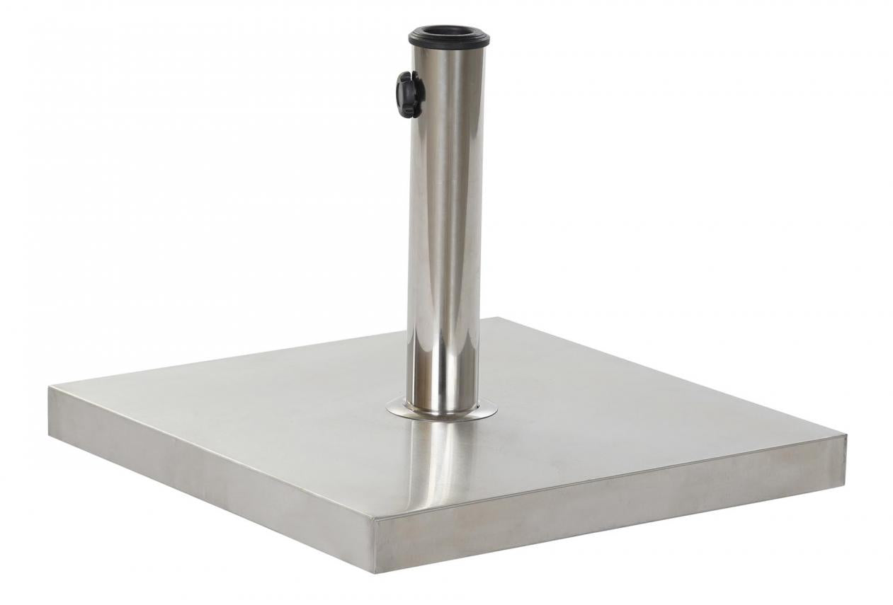 BASE PARASOL INOX 45X45X35 20KG, 35/38/48 DIAM.
