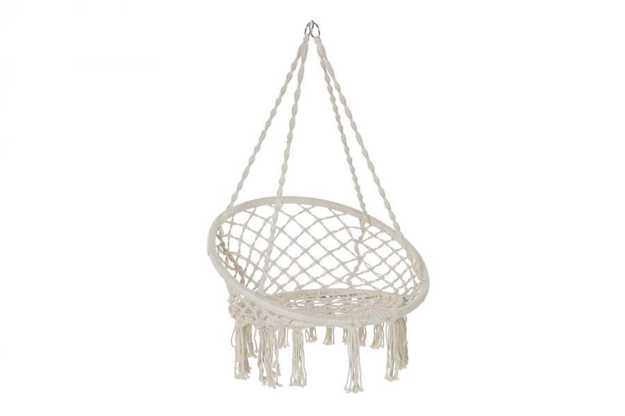 SILLA COLGANTE ALGODON ACERO 80X63X120 100KGS