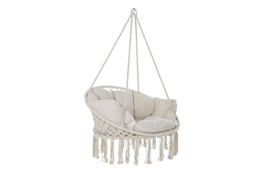 SILLA COLGANTE ALGODON 100X80X145 100KG, CON COJIN