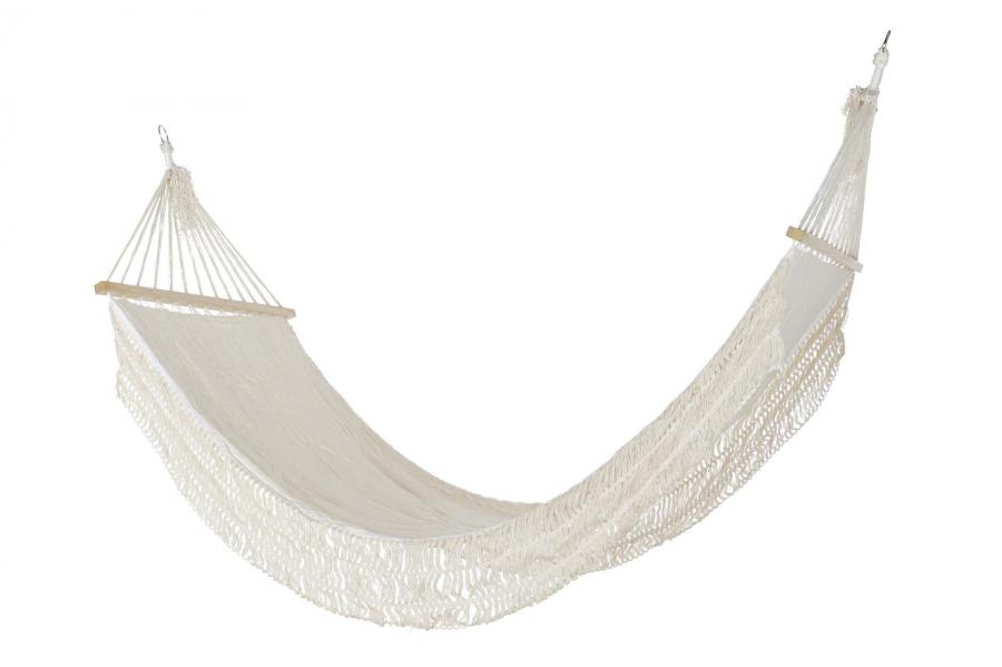 HAMACA ALGODON POLIESTER 200X90X0,5 160KG, BEIGE